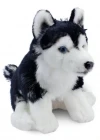 Animals Of The World Floppy Siyah Husky Peluş Oyuncak 28 cm