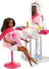Barbie Bebek Ve Güzellik Salonu Oyun Seti Fjb37