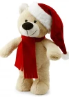 Yılbaşı Özel Noel Ayı 40 cm Krem
