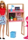 Barbie Bebek ve Çalışma Masası Oyun Seti DVX52