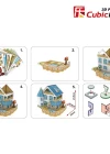 Cubic Fun 3D 132 Parça Led Puzzle Köy Villası