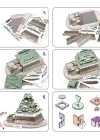 Cubic Fun 3D 101 Parça Puzzle Osaka Kalesi - Japonya