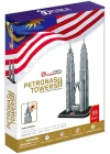 Cubic Fun 3D 86 Parça Puzzle Petronas Kuleleri - Malezya