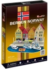 Cubic Fun 3D 44 Parça Puzzle Bergen İskelesi - Norveç