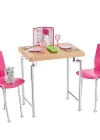 Barbie Ev İçi Dekorasyon Yemek Masası Oyun Seti DVX45