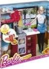 Barbie Makarna Şefi ve Mutfak Oyun Seti DMC36
