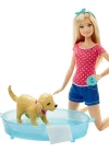 Barbie ve Köpekçik Banyo Keyfi Oyun Seti