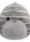 Squishmallow Gri Çizgili Balina Sachie 30 cm