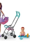 Mattel Barbie Bebek Bakıcılığı Oyun Seti - GXT34