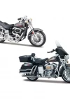 1/18 Harley-Davidson İkili Motorlar 70ler
