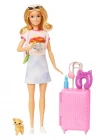 Barbie Seyahatte Bebeği ve Aksesuarları HJY18