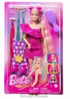 Barbie Upuzun Muhteşem Pembe Saçlı Bebek JDC85