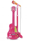 Bontempi Ayaklı Mikrofonlu Pembe Elektronik Çocuk Rock Gitarı