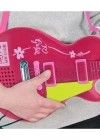 Bontempi Ayaklı Mikrofonlu Pembe Elektronik Çocuk Rock Gitarı