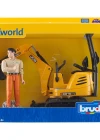 Bruder JCB MikroBagger 8010 CTS & İnşaat İşçisi