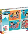 Clementoni DC Super Friends 4 in 1 Puzzle 72 Parça 21520