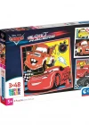 Clementoni Cars Glow Racers Puzzle 3x48 Parça 25309