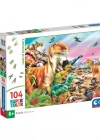 Clementoni Land of Dinosaurs Puzzle 104 Parça 25768