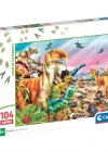 Clementoni Land of Dinosaurs Puzzle 104 Parça 25779