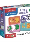 Clementoni Little Match Puzzle - Hayvanlar ve Dokular