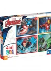 Clementoni Marvel Avengers 4 in 1 Puzzle 72 Parça 21525