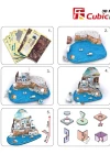 Cubic Fun 3D 129 Parça Puzzle Santorini Island