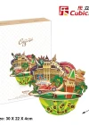 Cubic Fun 3D 64 Parça Puzzle Las Vegas Şehir Kompozisyonu