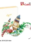 Cubic Fun 3D 74 Parça Puzzle Londra Şehir Kompozisyonu