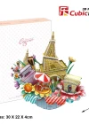 Cubic Fun 3D 74 Parça Puzzle Paris Şehir Kompozisyonu