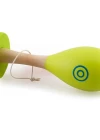 Desenli Ahşap Maracas Yeşil