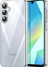 Galaxy A16 Uyumlu Kılıf Kamera Korumalı Şeffaf Esnek Renksiz Silikon Kapak