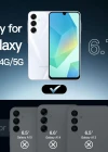 Galaxy A16 Uyumlu Kılıf Kamera Korumalı Şeffaf Esnek Renksiz Silikon Kapak