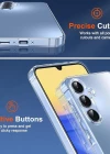 Galaxy S24 Fe Uyumlu Kılıf Kamera Korumalı Şeffaf Esnek Renksiz Silikon Kapak