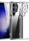 Galaxy S25 Ultra Uyumlu Kılıf Kamera Korumalı Şeffaf Esnek Renksiz Silikon Kapak