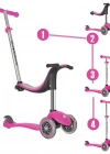 Globber Evo Comfort Scooter Pembe