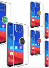 Huawei P40 Lite Gross Ring Yüzüklü Şeffaf Arka Kapak Kılıf