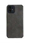 iPhone 11 Pro Max Köşe Korumalı Antik Deri Telefon Kılıfı