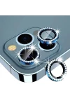 İphone 11 Pro Max Taşlı Kamera Lens Koruyucu Çerçeveli Koruyucu