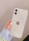 İphone 11 Şeffaf Kartlıklı Kamera Korumalı Telefon Kılıfı