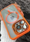 iPhone 11 Uyumlu Kılıf Klon Stantlı + Lens Korumalı MagSafe Telefon Kılıfı