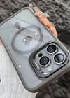 iPhone 11 Uyumlu Kılıf Klon Stantlı + Lens Korumalı MagSafe Telefon Kılıfı