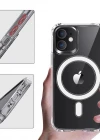 İphone 12 / 12 Pro Dayanıklı Manyetik Şeffaf Kılıf (MagSafe Uyumlu)