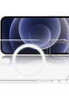 İphone 12 / 12 Pro Dayanıklı Manyetik Şeffaf Kılıf (MagSafe Uyumlu)