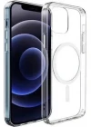 İphone 12 - 12 Pro Magsafe Sert Şeffaf Telefon Kılıfı