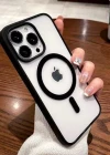 İphone 12-12 Pro Magsafe Uyumlu Mat Çerçeveli Telefon Kılıfı