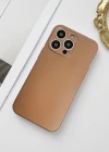 iPhone 12 Metalic Renk Kamera Korumalı Silikon Kılıf