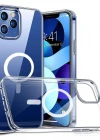 İphone 12 Mini Dayanıklı Manyetik Şeffaf Kılıf (MagSafe Uyumlu)
