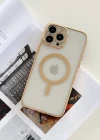İphone 12 Pro Max Magsafe Uyumlu Parlak Lazer Telefon Kılıfı