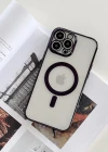 İphone 12 Pro Max Magsafe Uyumlu Parlak Lazer Telefon Kılıfı