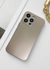 İphone 12 Pro Max Metalic Renk Kamera Korumalı Silikon Kılıf